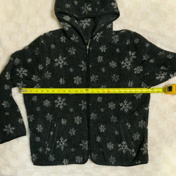 Women’s Eddie Bauer Hooded Snowflake Fleece Jacket • Large - Picture 9 of 16